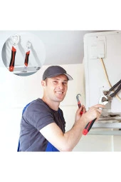 Depolife Tesisatçı Çok Fonksiyonlu Wrench Snap N Grip 8-32mm Akıllı Anahtar Ford Pense Ingiliz Anahtarı 2li thumbnail 2