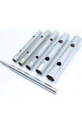 6 Parça Çift Taraftan Sıkmalı 8mm-17mm Boru-buji, Lokma Kovan Anahtar Set - 1
