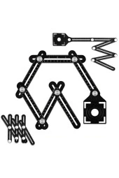 Depolife Alüminyum Alaşımlı Açı Ölçer Cetvel Ölçüm Cihazı Kontur Şablon Delik Bulucu Ayarlı Cetvel thumbnail 1