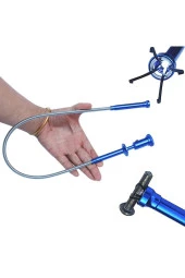 Depolife Spiral Esnek Mıknatıslı Işıklı Kancalı Kıskaç 62cm Manyetik Vida Tutucu Güçlü Çelik Çene - 1