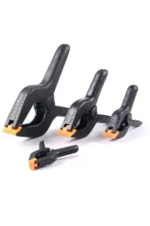 Depolife Mandal Tipi Mengene Işkence Plastik Kelepçe Güçlü Mafsallı Çene 4 Parça Kıskaç Mengene - 2