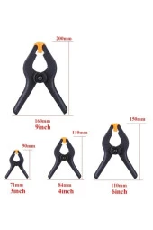 Depolife Mandal Tipi Mengene Işkence Plastik Kelepçe Güçlü Mafsallı Çene 4 Parça Kıskaç Mengene - 3