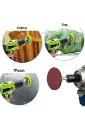 Depolife Mini Gravür Makineleri Için Mop Cırt Taban Flap Disk Silindir Zımpara Seti 70 Parça Takım - 2