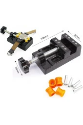 Depolife Mini Çok Amaçlı Detay Çalışma Mengenesi 57 Mm Ve Mekanik El Matkabı Seti 4.6mm 2 Li Matkap Ucu Set - 2