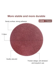 Depolife 115mm Cırtlı Zımpara Disk Seti 40 Kum 180 Kum 400 Kum 800 Kum 20 Adet Kuru Zımpara Seti - 3