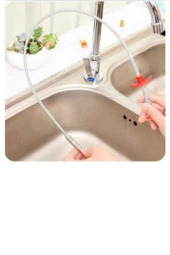 Kıskaç Tıkalı Lavabo Ve Gider Borusu Açma Aparatı Yaylı Esnek Lavabo Açıcı - 3