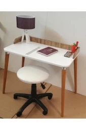 Depolife masif Gürgen Konik Ahşap Ayak M8 Vidalı ve Montaj Aparatlı açılı tabla Masa ayağı - 3
