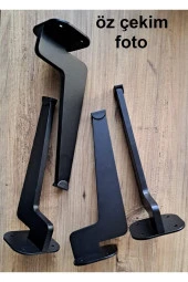 Depolife Laser Kesim Mobilya Ayağı Ağır Mobilya Ayağı Koltuk Ayağı Pabuçlu Güçlü Ayak Seti 4 Adet - 2