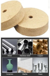 Depolife Mücevher Metal Altın Gümüş Parlatma Polisaj Yün Keçe Seramik Mermer Plastik Bakalit 100mm thumbnail 3