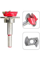 Ahşap Freze Ucu 30mm Panç Karot Stoperli Matkap Yuvarlak Açma Bıçağı Derinlik Ayarlı Panc Bıçak - 3