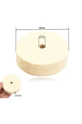 100mm Mücevher Metal Altın Gümüş Parlatma Polisaj Yün Keçe Seramik Mermer Plastik Bakalit thumbnail 3