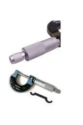 Depolife Mekanik Mikrometre Kalınlık Ölçer Hassas ölçüm kumpas 0-25 mm 0.01 mm ölçme - 1