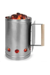 Akel Mangal Barbekü Yakma Seti Kormatik Çıra Yelpaze Maşa Eldiven Fırça Közmatik Mangal Yak 6 Parça Set - 3