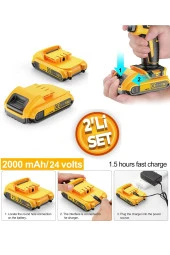 Depolife Şarjlı Matkap Için Yedek Batarya 24v 21v 18v 16.8v 14v 12 Volt Şarjlı Makine Aküsü Üniversal Pil - 1