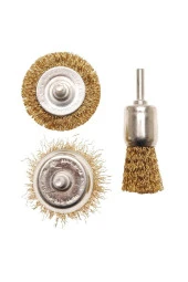 BGS Tel Fırça Yüzey Temizleme Set 3 Parça - 1