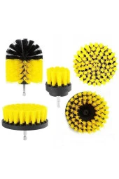 3lü Matkap Ucu Banyo Küvet Duşakabin Araba Tekerliği Koltuk Yıkama Temizleme Fırçası Seti - 2