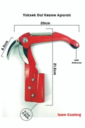 isem casting Yüksek Dal Kesme Budama Makası Bağ Makası Tepe Makası - 2