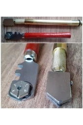 Depolife Elmas Kalem Cam Fayans Kesici Kendinden Yağlı Cam Kesme Yağ Beslemeli Uç 2lii Set - 2