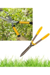 Depolife Ağaç Dal Kesme Katlanır Testere Çim Çit Ot Kesme Bahçe Düzenleme Ahşap Saplı Makası 2 Parçalı Set - 3