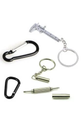 Depolife Anahtarlık Kumpas Saatci Tornavida Karabina Seti Fonksiyonel Mini Yıldız Düz Hassas Kumpasl Set - 1