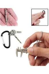 Depolife Anahtarlık Kumpas Saatci Tornavida Karabina Seti Fonksiyonel Mini Yıldız Düz Hassas Kumpasl Set - 2