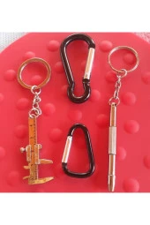 Depolife Anahtarlık Kumpas Saatci Tornavida Karabina Seti Fonksiyonel Mini Yıldız Düz Hassas Kumpasl Set - 3