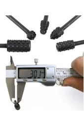 Depolife 5 Parça Hss Ahşap Için Törpü Freze Uç Seti Dremel Benzeri Gravür Makinası Için Kalıpçı 3.17mm Sap - 2