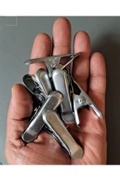 Depolife metal Manndal klips 6 adet çok amaçlı yaylı kıskaç - 2