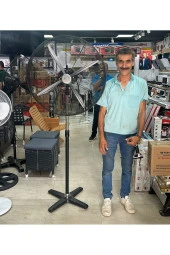 Depolife Cafe Restoran Için Sanayi Tipi Metal Vantilatör Açık Hava Kalabalık Hava Pervanesi Kafe Endüstriyel - 2