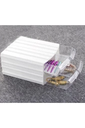 Depolife Şeffaf Çekmeceli Organizer Kutu 4 Çekmeceli Dremel Gravür Aboncuk Mücevher Saklama Organizer Kutusu - 1