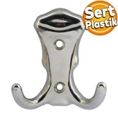 Martı Duvar Vestiyer Portmanto Askısı Dolap Elbise Askılığı Nikel Renk Plastik Askı Askılık thumbnail 1