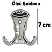 Martı Duvar Vestiyer Portmanto Askısı Dolap Elbise Askılığı Nikel Renk Plastik Askı Askılık thumbnail 2