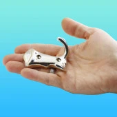 Martı Duvar Vestiyer Portmanto Askısı Dolap Elbise Askılığı Nikel Renk Plastik Askı Askılık thumbnail 3