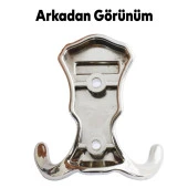 Martı Duvar Vestiyer Portmanto Askısı Dolap Elbise Askılığı Nikel Renk Plastik Askı Askılık thumbnail 4