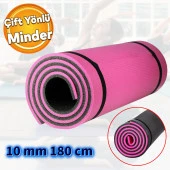 Plates Yoga Matı Pratik Minder Çift Yönlü Su Tutmaz Renkli 180x60 Spor Doğa Yürüyüşü Kamp Süngeri thumbnail 1
