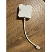 INCA 3in1 Mini DisplayPort DP v1.2 to HDMI DVI 4K VGA Thunderbolt Port Compatible Adapter Cable Square For Macbook A0103W 2.EL ÜRÜN - 5