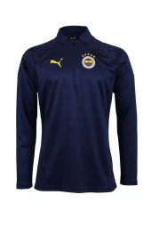Fenerbahçe Orijinal 23/24 A Takım Hoca Yarım Fermuar Lacivert Sweat - 1