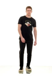 Galatasaray Orijinal Lisanslı Sıfır Yaka Siyah Gs İcardi T-Shirt - 2
