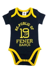 Fenerbahçe Lisanslı Unisex Bebek Kısa Kollu Body Zıbın - 1