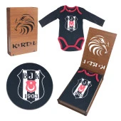 Beşiktaş Kartal Yuvası Orjinal Lisanslı Uzun Kol Zıbın Body Siyah - 1