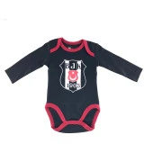 Beşiktaş Kartal Yuvası Orjinal Lisanslı Uzun Kol Zıbın Body Siyah - 2