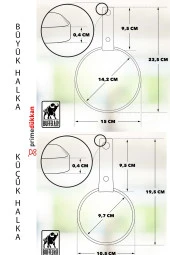 Manda Derisinden Asma Sistemli Halka Havluluk, Havlu Askısı - Silver - 5