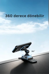 CC150 360 Derece Ayarlanabilir Yapışkanlı Mıknatıslı Araç Tutucu thumbnail 3
