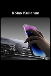 CC153 2in1 Izgara Klipsli ve Yapışkanlı 360 Derece Ayarlanabilir Manyetik Magsafe Araç Tutucu thumbnail 5