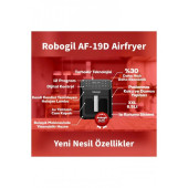 Robogil Af-19d Airfryer Xxl 6.5lt Halojen Lambalı Cam Kapaklı Sıcak Hava Fritözü - 3