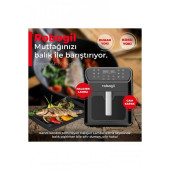 Robogil Af-19d Airfryer Xxl 6.5lt Halojen Lambalı Cam Kapaklı Sıcak Hava Fritözü - 4