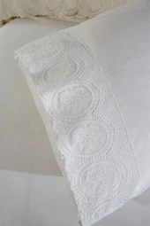 Fransız Dantelli Seda Çeyizlik Nevresim Takımı Krem thumbnail 7