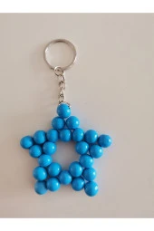 MİNİK ADIMLAR Ahşap Yıldız Anahtarlık thumbnail 1