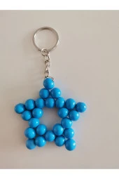 MİNİK ADIMLAR Ahşap Yıldız Anahtarlık thumbnail 2