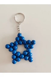 MİNİK ADIMLAR Ahşap Yıldız Anahtarlık - 3